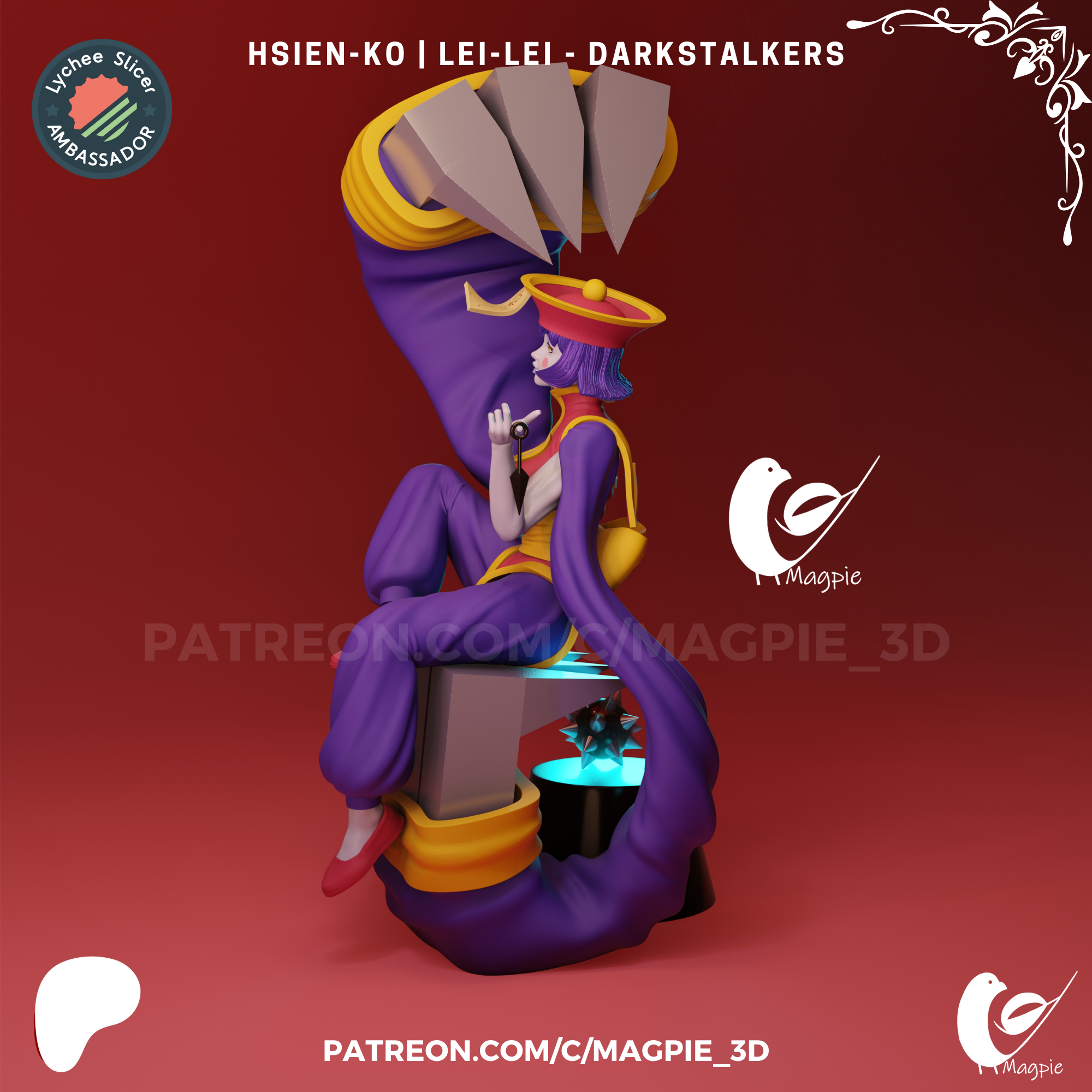 Hsien-Ko - Lei-Lei - Darkstalkers MagPie_3d 04